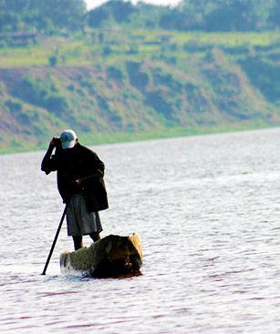 Lubumbashi Riviere Congo Pecheur