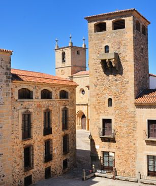 Badajoz Caceres Medieval Downtown