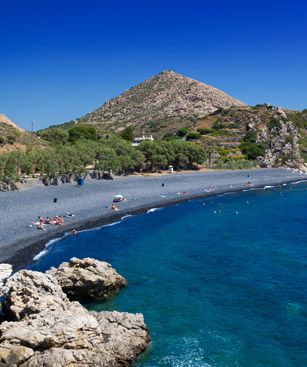 Chios Black Stones Beach Chios Island