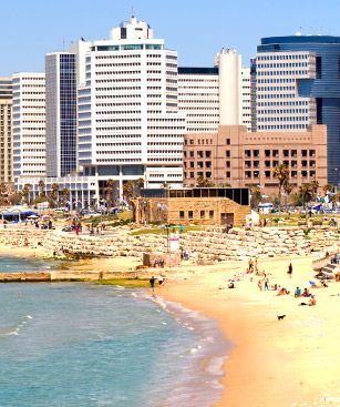 Tel Aviv Plage Mer Immeubles