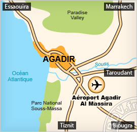 Plan de l'aéroport de Agadir