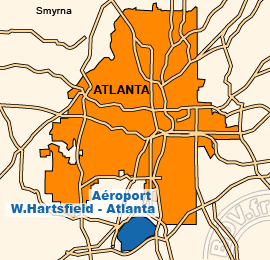 Plan de lAéroport W.Hartsfield - Atlanta