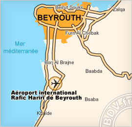 Plan de l'aéroport de Beyrouth
