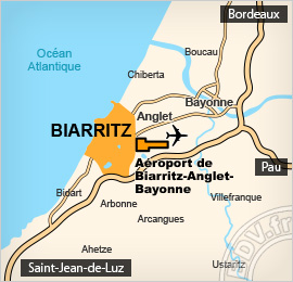 Plan de l'aéroport de Biarritz