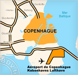 Plan de l'aéroport de Copenhague