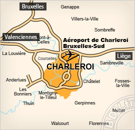 Plan de l'aéroport de Charleroi