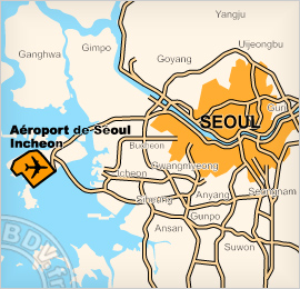 Plan de l'aéroport de Seoul