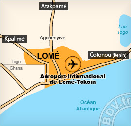 Plan de l'aéroport de Lomé