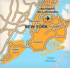 Plan de lAéroport de La Guardia - New York