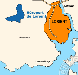 Plan de lAéroport de Lorient Bretagne Sud