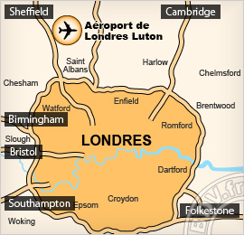 Plan de l'aéroport de Londres