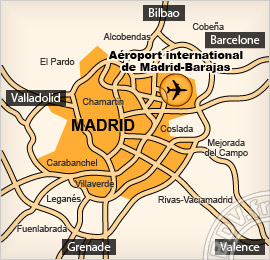 Plan de l'aéroport de Madrid