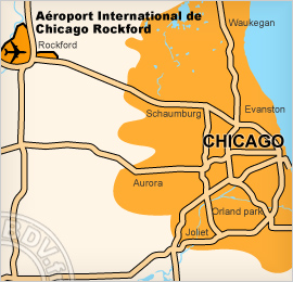 Plan de lAéroport international Chicago Rockford 