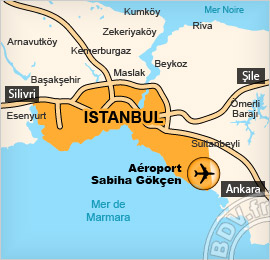 Plan de l'aéroport de Istanbul