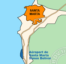 Plan de lAéroport de Santa Marta Simon Bolivar