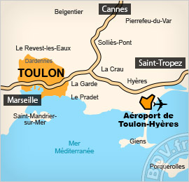 Plan de l'aéroport de Toulon