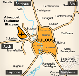 Plan de l'aéroport de Toulouse