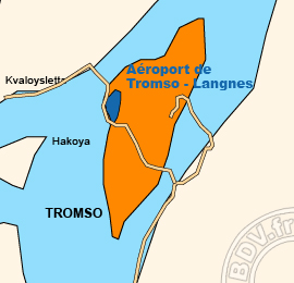 Plan de lAéroport de Tromso - Langnes