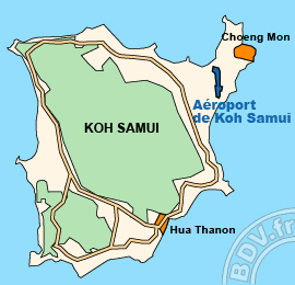 Plan de lAéroport de Koh Samui
