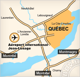 Plan de l'aéroport de Québec City