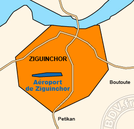 Plan de lAéroport de Ziguinchor