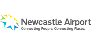 Logo de lAéroport de Newcastle Australie