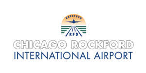 Logo de lAéroport international Chicago Rockford 