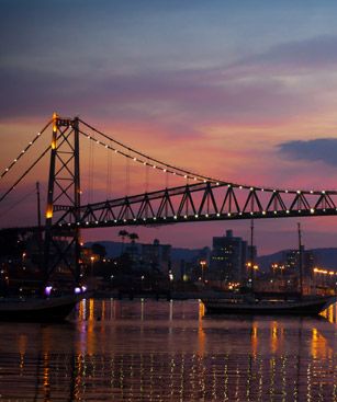 Florianopolis Bridge Sunset