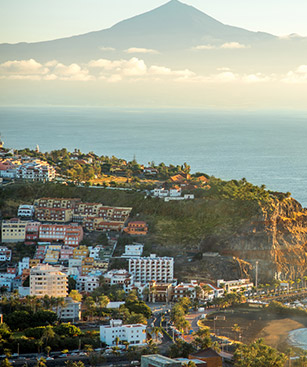 San Sebastian De La Gomera Montagne Mer