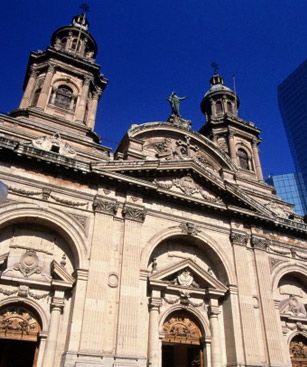 Santiago Du Chili Cathedrale Metropolitaine