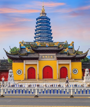 Changzhou Temple Tianning Pagode