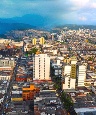 Manizales Vue Depuis Cathedrale Notre Dame Du Rosaire