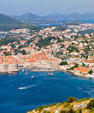 Dubrovnik Vue Aerienne Port