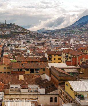 Quito Vue Aerienne Centre Ville