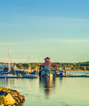 Burlington Harbour Sunset Vermont