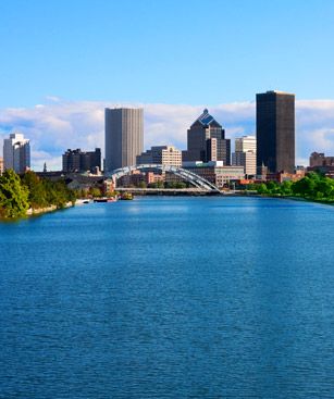 Rochester New York Riviere Genesee Panorama