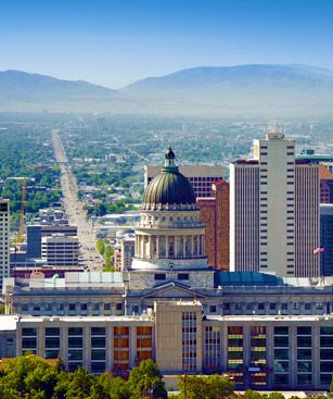 Salt Lake City Panorama Capitole Utah