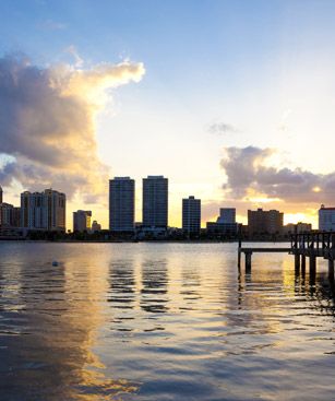 West Palm Beach Jetee Vue Nocturne