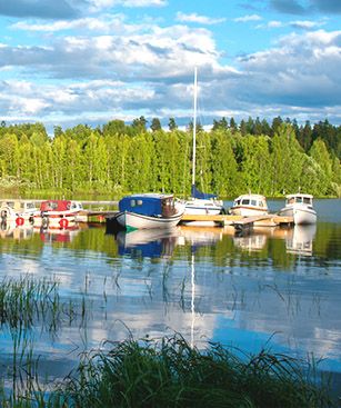 Jyvaskyla Bateaux Sur Le Lac