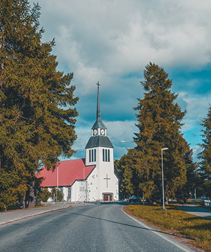 Kuusamo Finlande Eglise