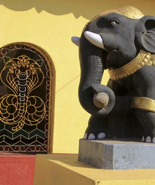 Mangalore Zelephant Statue Temple