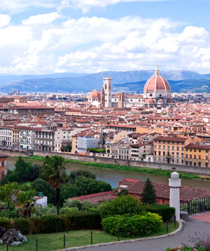 Florence Panorama Cathedrale Sainte Marie Fleur