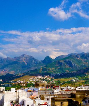 Tetouan Vue Aerienne Montagne