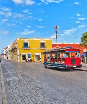 Ciudad Del Carmen Street Rue Tramway