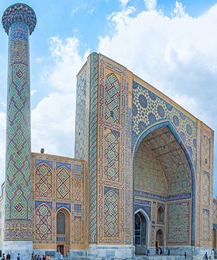 Samarkand Mosquee Medersa Chir Dor