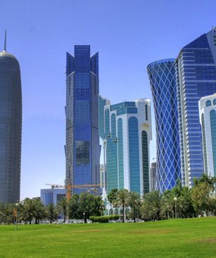 Doha Gratte Ciel Vue Panoramique