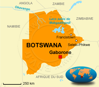 botswana carte afrique