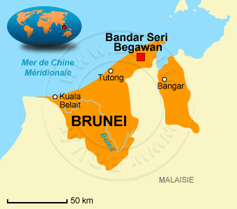 Carte de Brunei