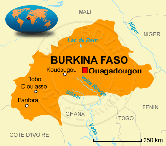 Carte du Burkina Faso