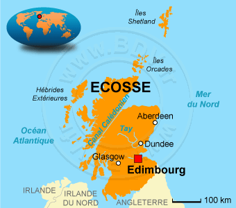 edimbourg carte ecosse